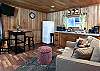 Studio includes Love seat, dining for 2 &amp; Kitchenette.