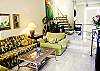 Very comfortable living room with flat screen TV, cable with English channels and DVD player