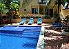 #11 is in the rear building. You look across the pool to the front building.