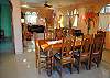 Casa Mae dining table seats 8.