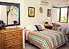 On the second floor is the third bedroom.  A queen bed and a single.