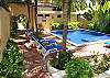 Puerto Morelos Apartment rental - Exterior Photo - Pool, garden and BBQ area