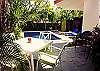 Lovely outdoor eating area