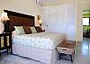 Master bedroom has a large closet