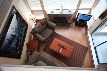 View of Living Room from Loft