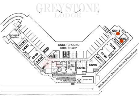 Location of 112/113 in Greystone Lodge