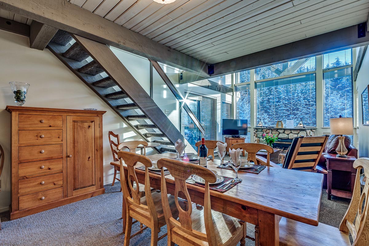 living room and dining room