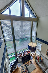 Vaulted Ceiling view from Loft