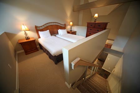 Loft room with stairs in view