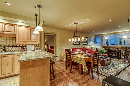 Kitchen and Living Area
