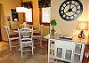 Dining area with seating for four.