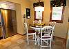 Dining area and kitchen.