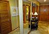 Hallway from living area towards front entry.