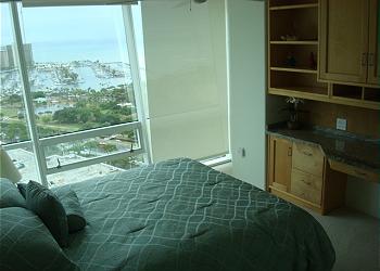 Second Bedroom with Office Desk and Queen Bed
