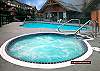 Glaciers Reach has a shared hot tub, sauna and pool as well as your own private hot tub