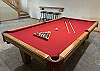The pool table is available for use by guests.