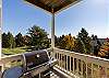 Private balcony with stunning mountain views- gas grill available for use by guests.