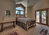 Queen bed,  private bath, and private deck