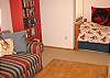 Bedroom 5 also is a Family Room with ipod player and Wii and a flat screen TV.