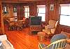 Family Room with TV and game table