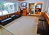 Kid's Game Room with Flatscreen, Video Game, 4 Twin Hide-a-beds and Gas Stove.