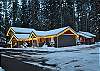 Winter snowmobiling directly from the cabin! Hot Tub and Gazebo to the rear.