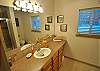 One of two master suite bathrooms