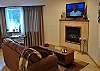 Master Suite Sitting Area with Gas FP and 42" Flatscreen TV