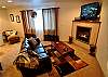 Master Suite Sitting Area w/Gas FP and 42" Flatscreen!