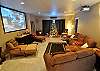 Media Room with 120" Screen, Blue Ray, Satellite, Surround Sound, Theater Seating!!