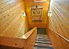 Staircase in the Cubby connects the upper and lower floors.