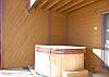 Private hot tub on the patio.