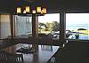Plenty of room for 8 guests to gather around this lovely dining room table to share your meals while enjoying the great ocean views.