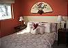 Attached Studio has Queen bed and full bath.  Private entry from Main House.