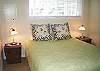 Brand new Queen bed & cozy down comforter for a good night's sleep.