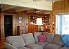 You'll love the comfort of the overstuffed sectional sofa & chair, encompassed in cozy knotty pine interior.