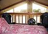 Great ocean views from this safely railed loft above the living room w/ comfortable Queen bed.