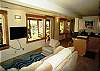 Comfortably furnished family room downstairs has a full sized sofa bed with a featherbed mattress for extra sleeping comfort. There's a Fold out Twin Bed Chair as well. Flat panel TV/DVD, Kitchentte &amp; Full bath w/shower. Picturesque windows and exit door to the lower west deck.