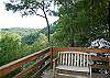 Ample outdoor porch furniture.
