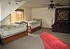 Loft - Upstairs - 2 Trundles (4 twins) and dbl sofa bed