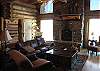 Living Area and Fireplace