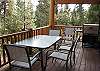 Large deck with propane bbq