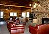 Living area with gas fireplace