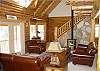 Living area with gas stove