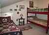 Twin and bunk (2 twins) upstairs