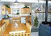 Dining and kitchen areas