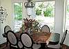 Dining room seats 6 with outstanding views
