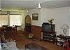 Living room with fireplace
