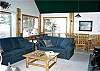 Living area with gas stove
