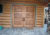 Main House - Custom carved front doors